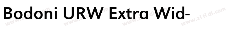 Bodoni URW Extra Wid字体转换